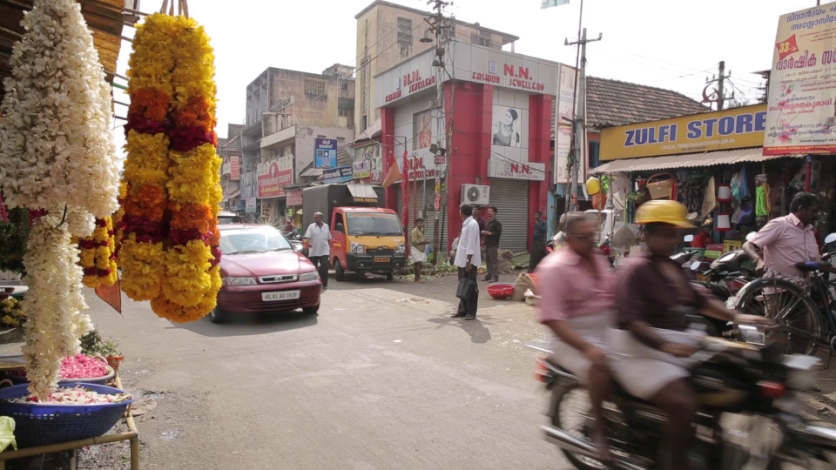 Chalai street in Thiruvananthapuram, Kerala