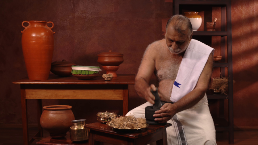 Ayurvedic Medicine Preparation, Kerala