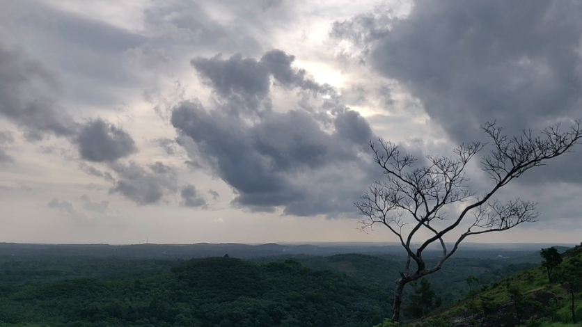 The movement of Monsoon clouds