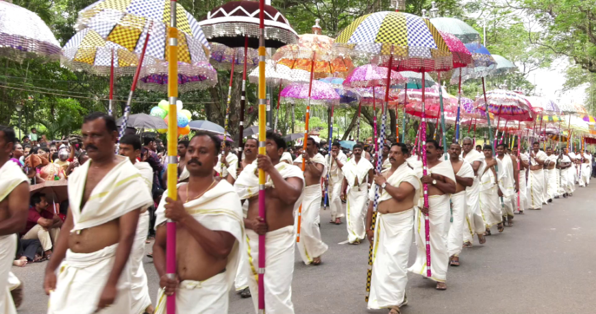 Raan Procession Kerala Temple Festival Procession