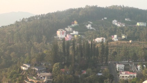 Aerial view of Yercaud hill station