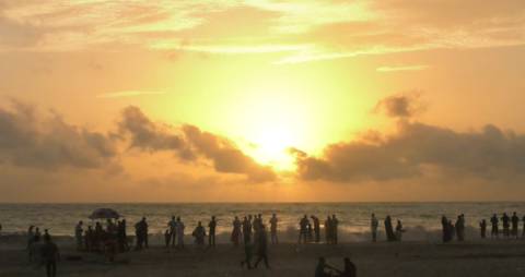 Sunset at Alappuzha Beach, Kerala