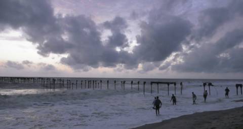 Alappuzha Beach Evening view