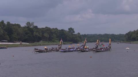 Aranmula Vallamkali at River Pamba, Pathanamthitta