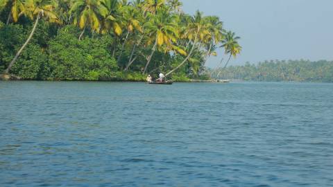 Country boat through the Kerala backwaters