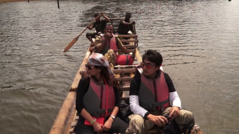 Bamboo rafting in Periyar Lake