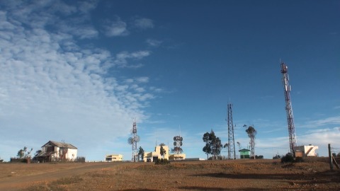 Blue sky at a pleasant morning