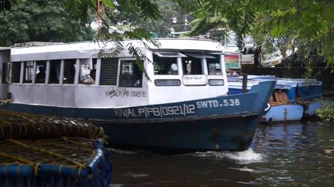 Ferry boats in Alappuzha backwaters