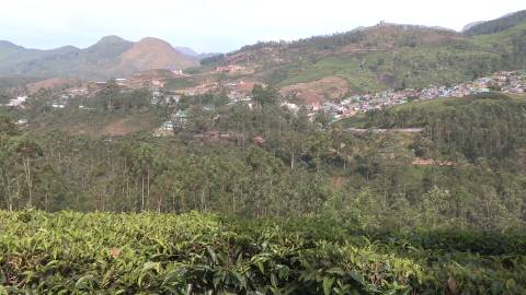 Hills and settlements in Idukki, Kerala