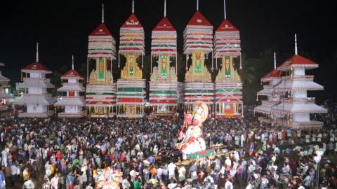 Crowd gathered for Chettikulangara Bharani festival, Alappuzha