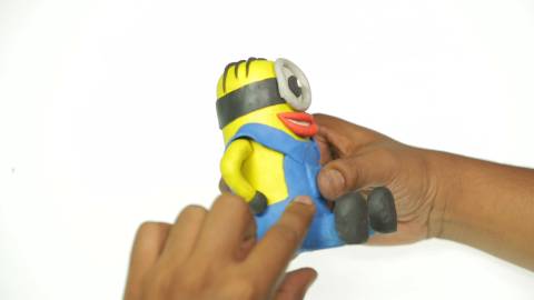 Minion clay model making