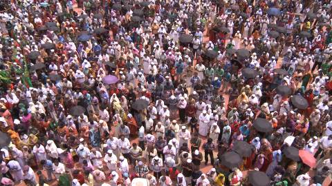 Crowd at Beemapally Uroos festival, Thiruvananthapuram
