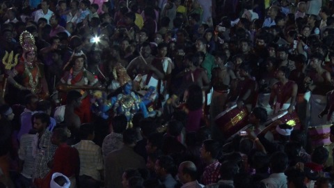 Cultural procession during Ochira Kalakettu