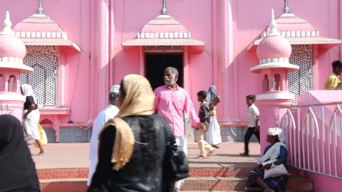 Devotees at Beemapally Dargah Shareef, Thiruvananthapuram