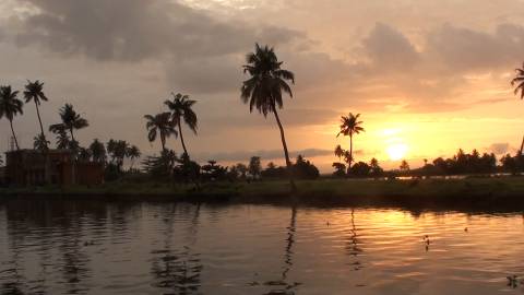 Sunset at Alappuzha Backwaters, Kerala