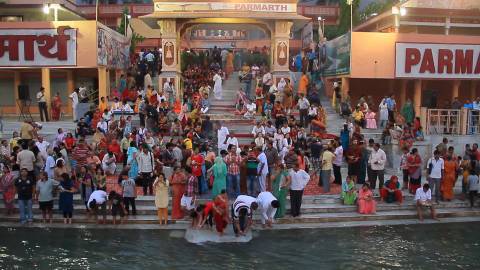 Ganga Ghat at Parmath Niketan, Rishikesh