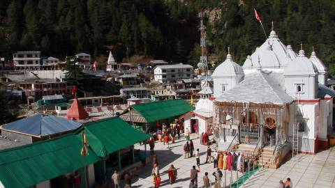 Gangotri Temple at Uttarakhand, India
