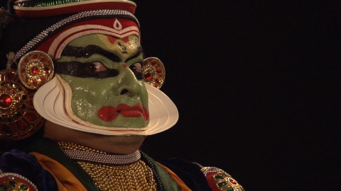 Kathakali expressions close-up