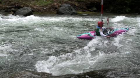 Paddling through a turbulent river - Kayaking in Kerala