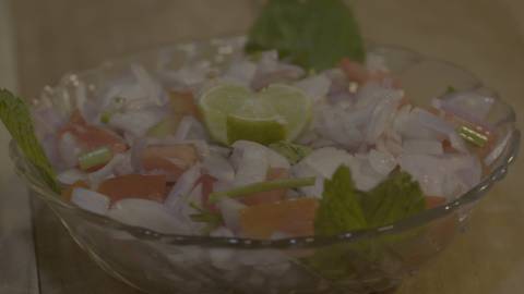 Plate of salad, Kerala cuisine