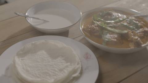 Appam and stew - Breakfast food from Kerala
