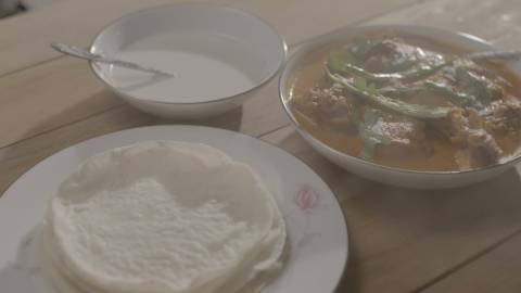 Appam and stew - Breakfast food from Kerala