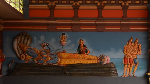 Mahavishnu Sculpture at Venpalavattom Temple