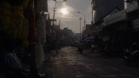 Morning hours at Chalai Bazaar, Thiruvananthapuram