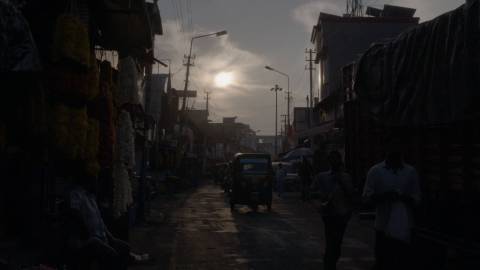 Chalai market street in Thiruvananthapuram, Kerala