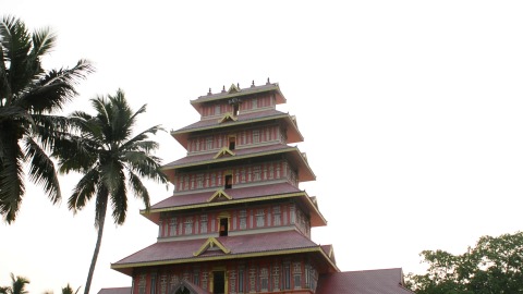 Monumental tower of Venpalavattom Temple