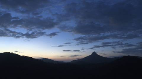 Evening sky in Pampadum Shola National Park, Idukki