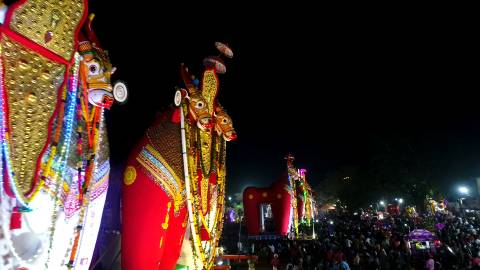 Ochira Kalakettu at Ochira Parabrahma Temple, Kollam