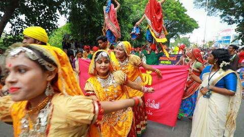 Onam Festival Procession, Thiruvananthapuram, Kerala