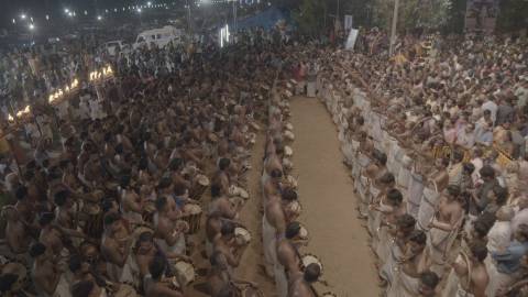 Panchari melam performed during Arattupuzha Pooram