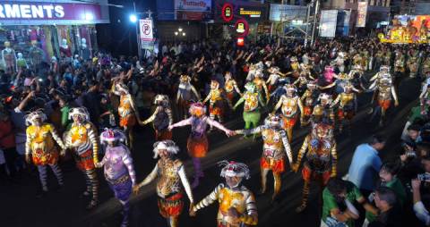 Pulikali Procession - Onam festival celebration in Kerala