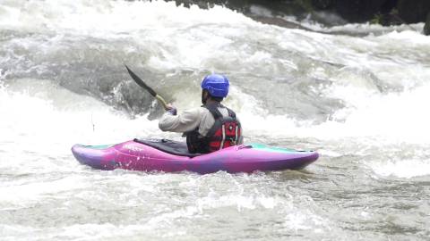 Slow motion video of River Kayaking, Kerala
