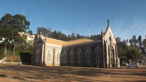 Sacred Heart Church, Yercaud, in the evening