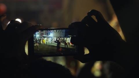 Recording Pulikali performance on Mobile