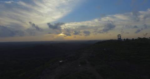 Sunset from a hilltop, Kerala
