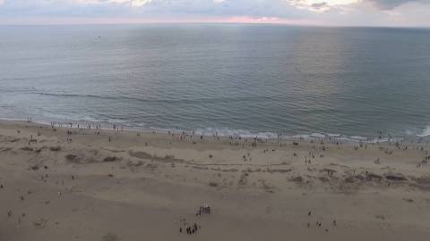 Aerial shot of  Padinjarekkara Beach, Malappuram