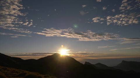 Sunrise from a hill top