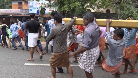 Temple chariot, Ochira Kalakettu festival, Kerala