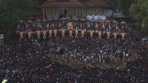 Thrissur pooram, Vadakkumnathan Temple, Kerala