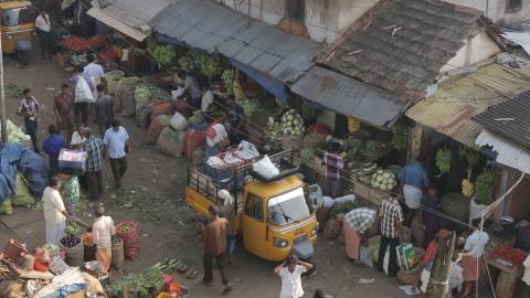 Vegetable Market in Chalai Bazaar, Thiruvananthapuram