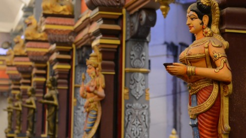 Venpalavattom Sri Bhagavathy Temple Interior, Kerala