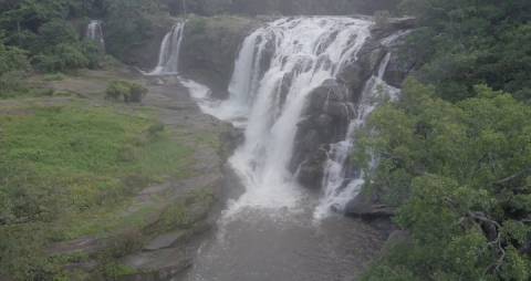 Waterfalls deep inside dense forests